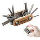Titanium Bike Multi Tool with Wooden Handle
