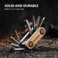 Titanium Bike Multi Tool with Wooden Handle