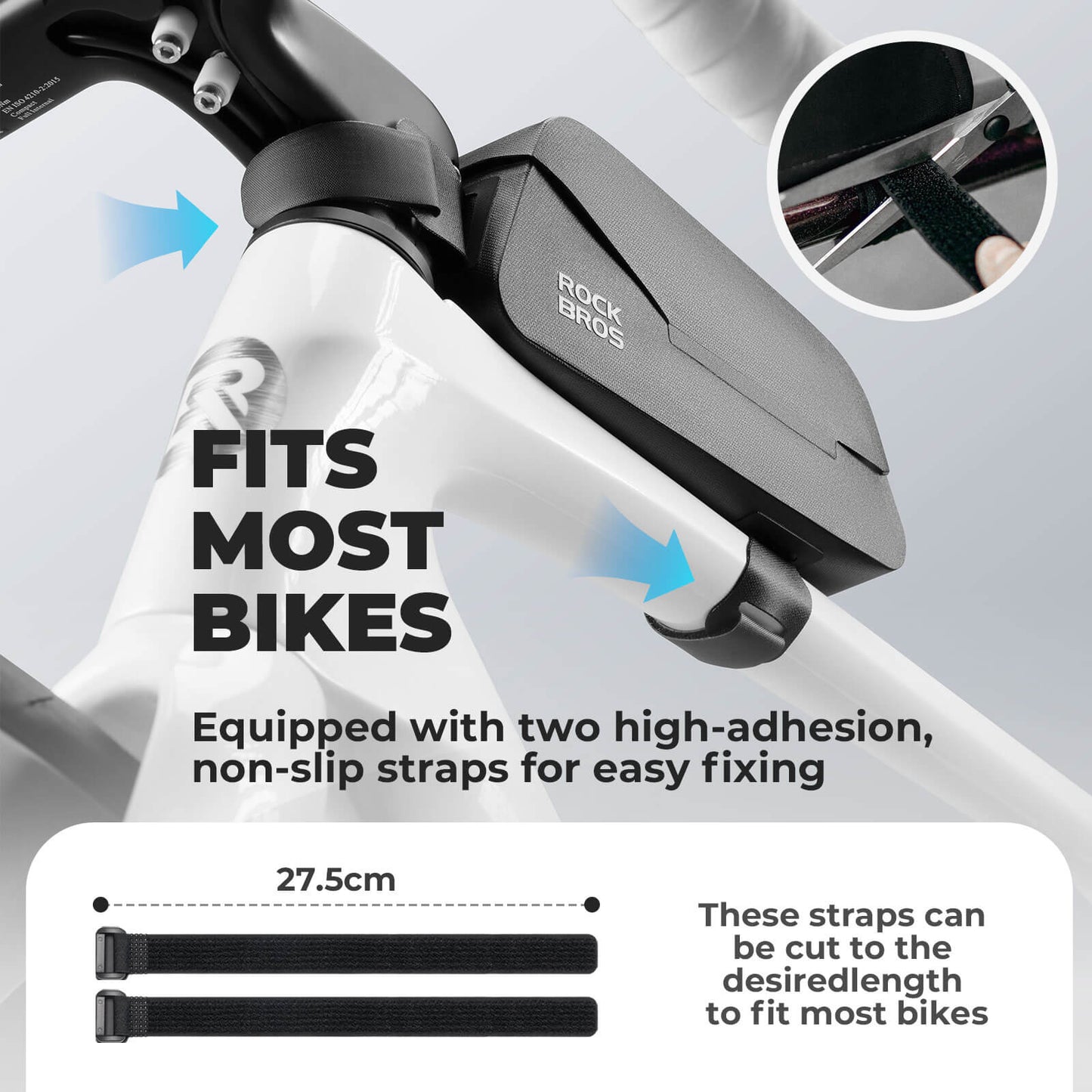 Top Tube Bike Frame Bag Magnetic 100% Waterproof