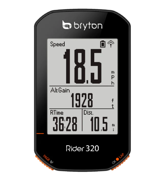 Bryton GPS Bike Computer Rider 320 + Sensor Bundle