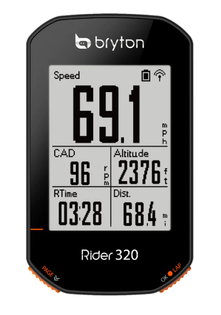 Bryton GPS Bike Computer Rider 320 + Sensor Bundle