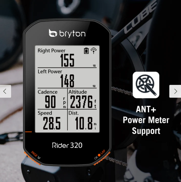 Bryton GPS Bike Computer Rider 320 + Sensor Bundle